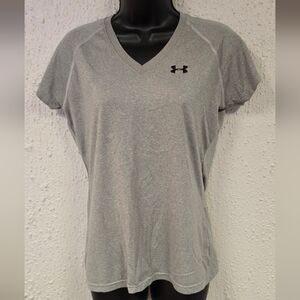 Under Armour Women's Heather Gray V-Neck Tee